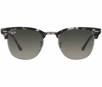 Clubmaster Sonnenbrille mit D-Gestell - Grau