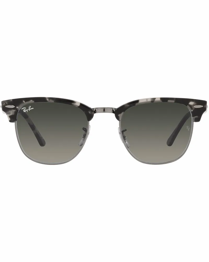 Ray Ban Clubmaster Sonnenbrille mit D-Gestell - Grau Grau