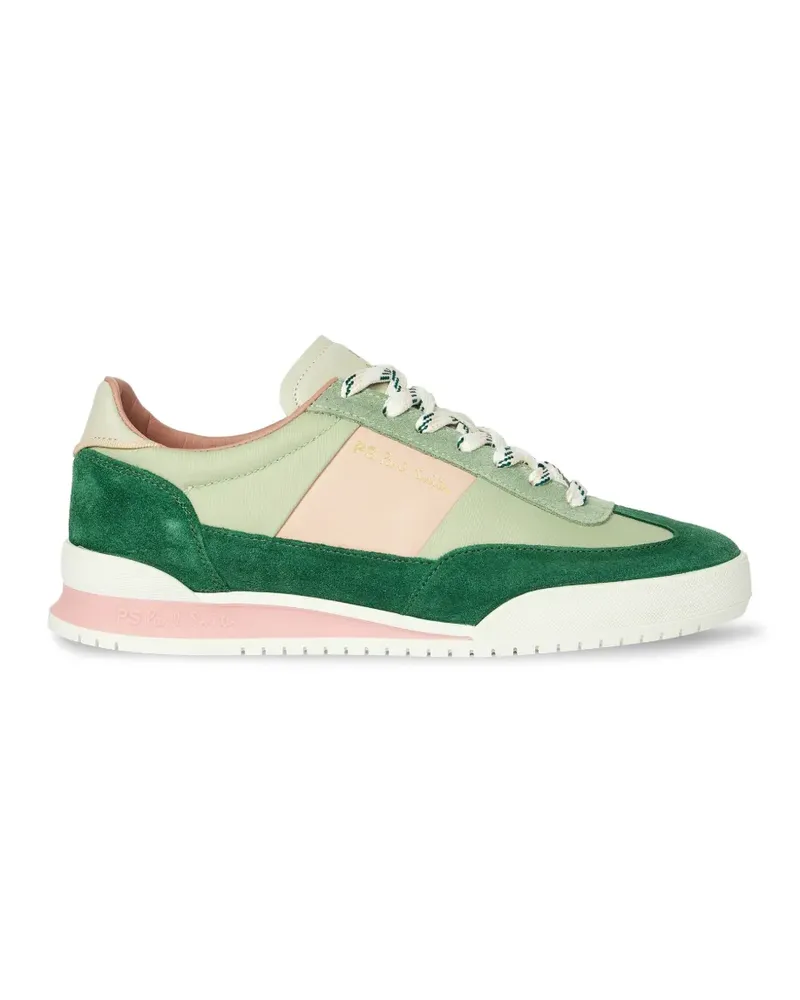 Paul Smith Dover panelled suede-trimmed sneakers - Grün Grün