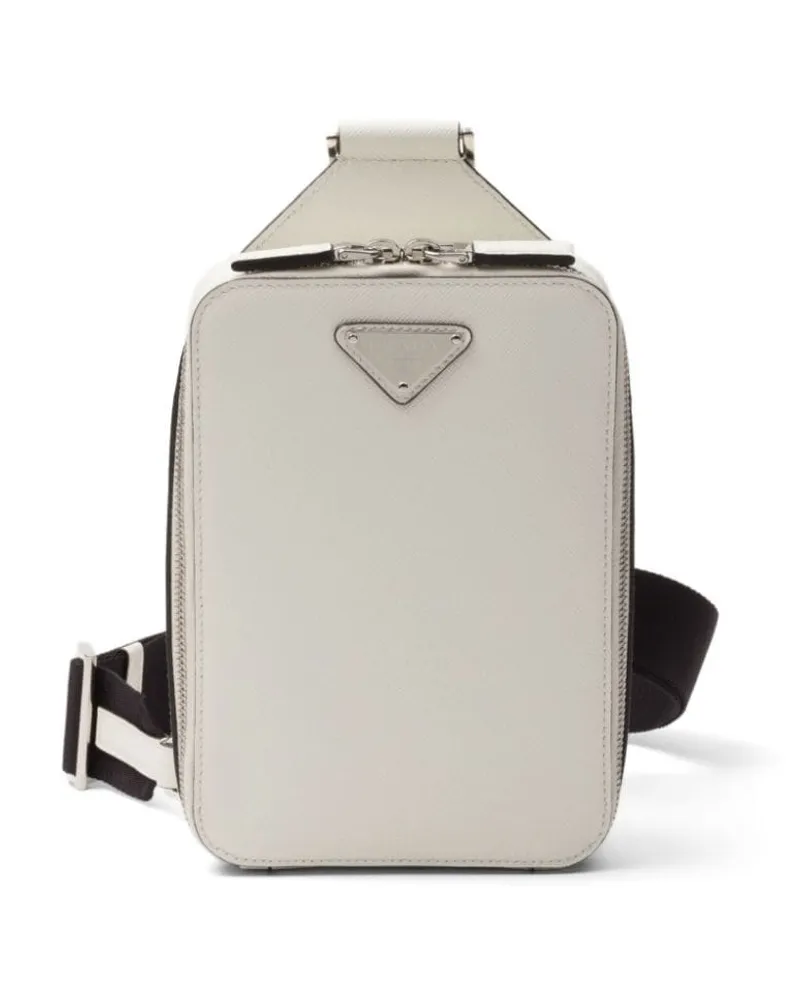 Prada Brique Schultertasche - Weiß Weiß