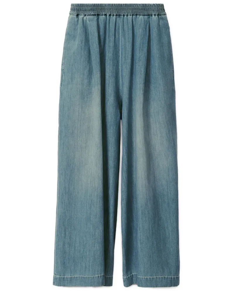 Fabiana Filippi Palazzohose aus Denim - Blau Blau
