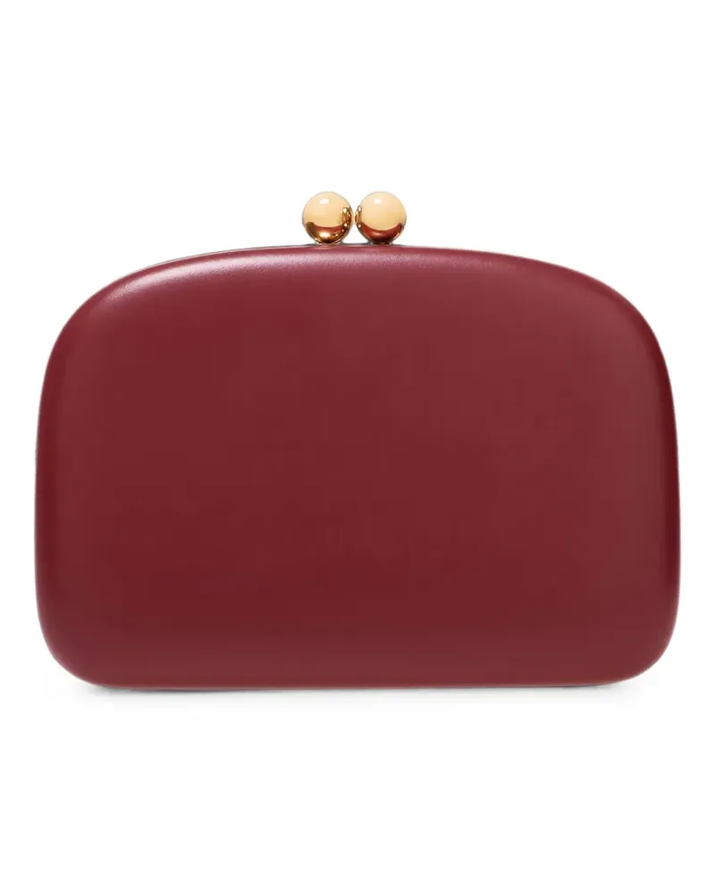 Carolina Herrera New York Vega Clutch aus Leder - Rot Rot