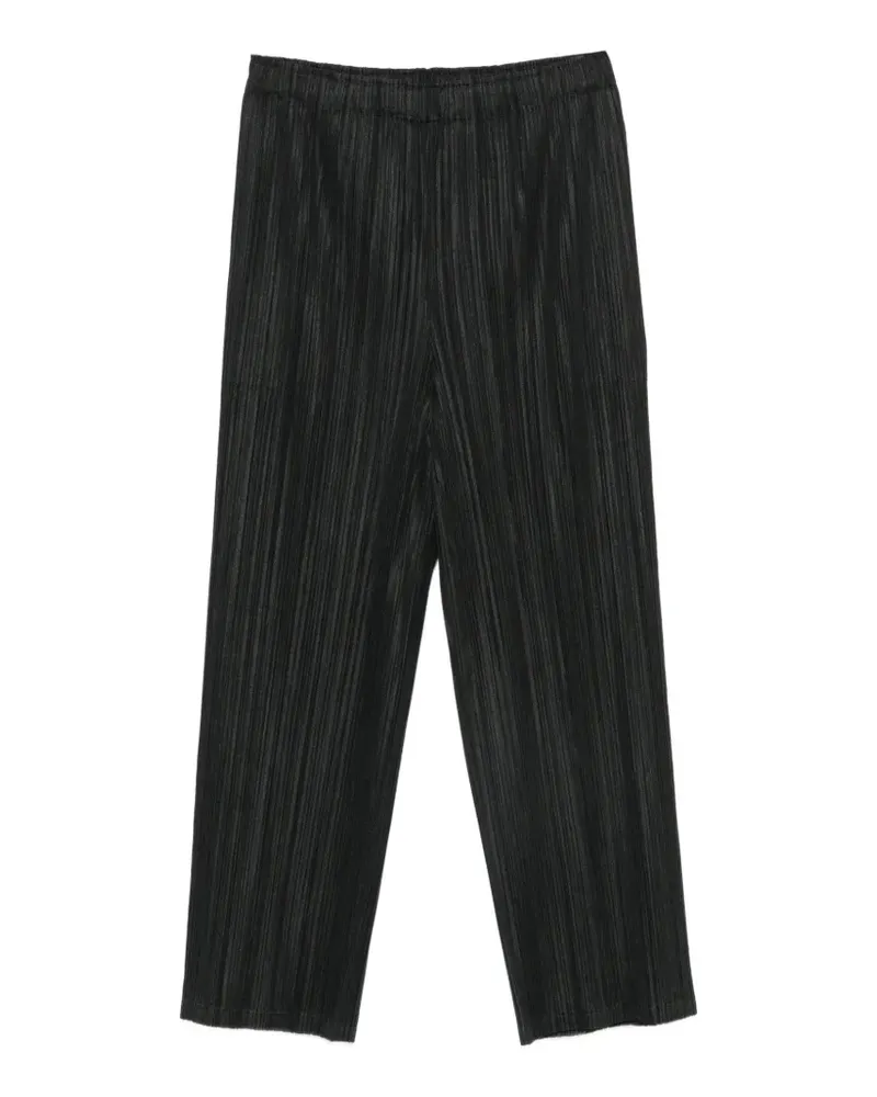 Issey Miyake Hose mit plissiertem Effekt - Schwarz Schwarz