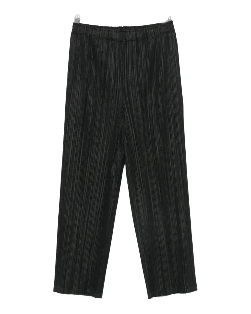 Issey Miyake plissed-effect trousers - Schwarz Schwarz