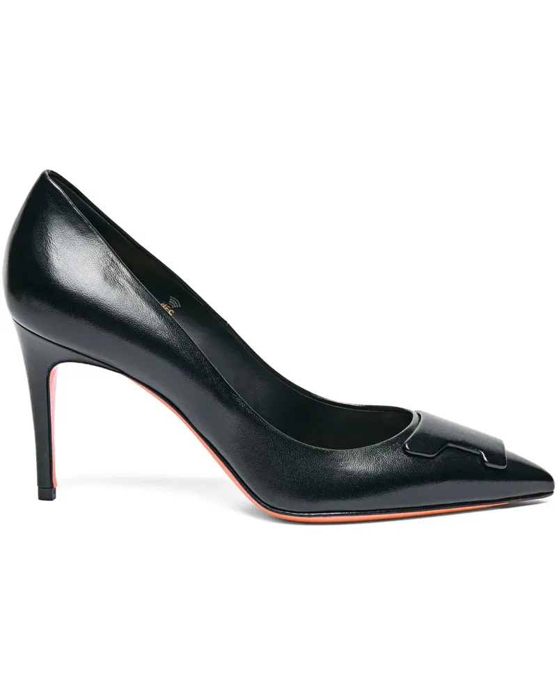 Santoni 85mm Sibille high-heel pump - Schwarz Schwarz