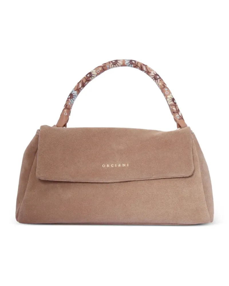 Orciani Sveva Longuette suede tote bag - Braun Braun