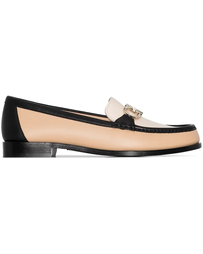Ferragamo Flache 'Polo' Loafer - Weiß Weiß