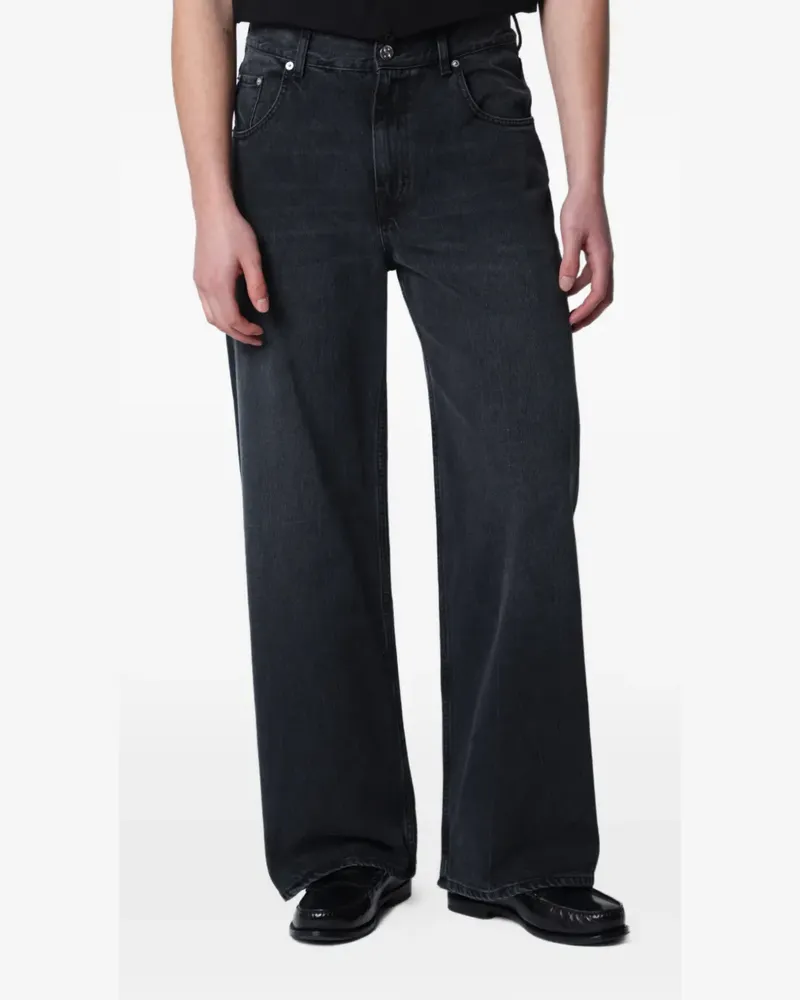 Séfr straight-leg jeans - Schwarz Schwarz