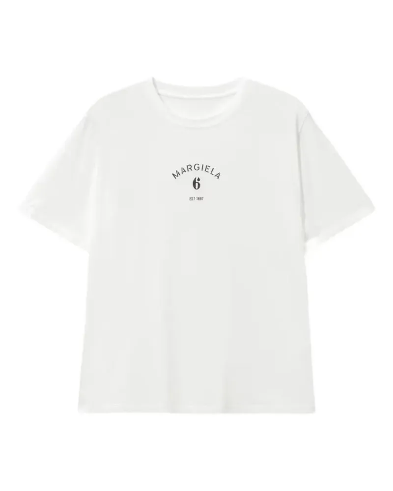 Maison Margiela logo-print T-shirt - Weiß Weiß