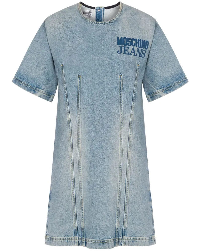 Moschino Kleid mit Logo-Print - Blau Blau