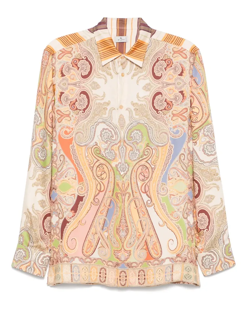 Etro Hemd mit Paisleymuster - Orange Orange