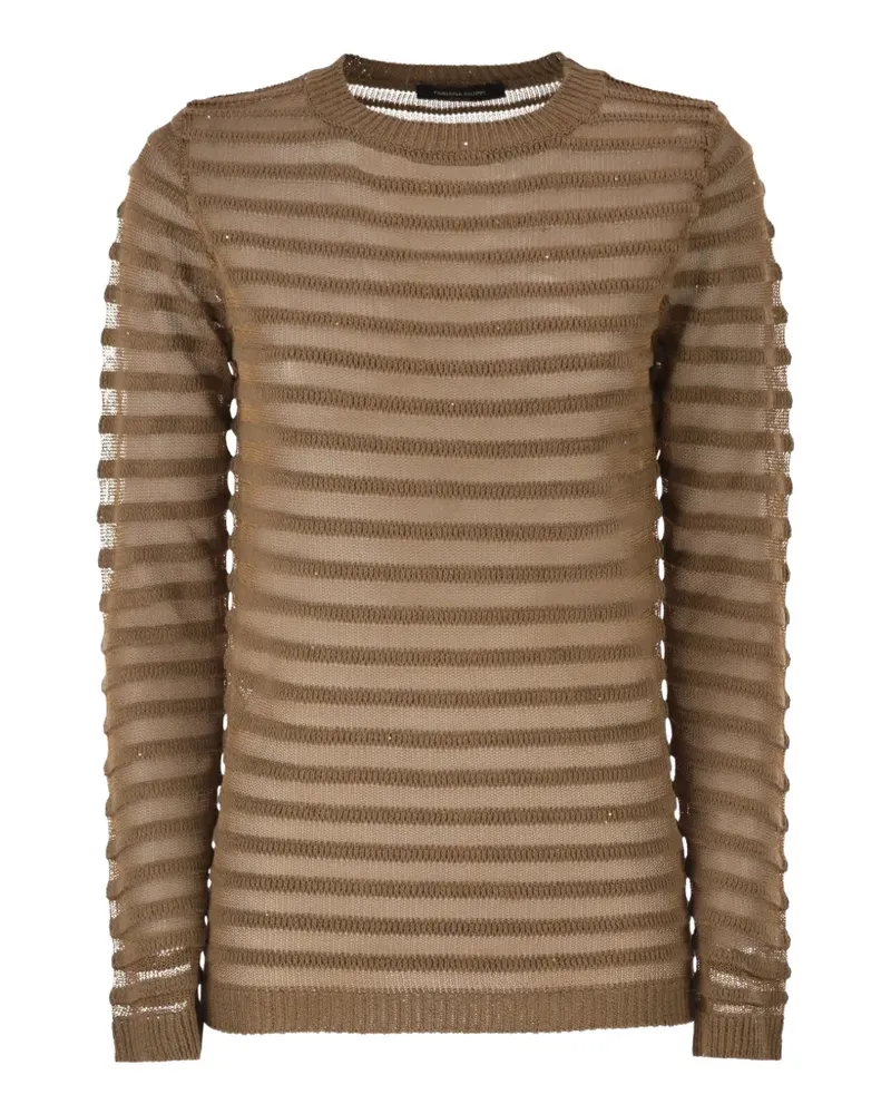 Fabiana Filippi Pullover mit Paillettenverzierung - Braun Braun