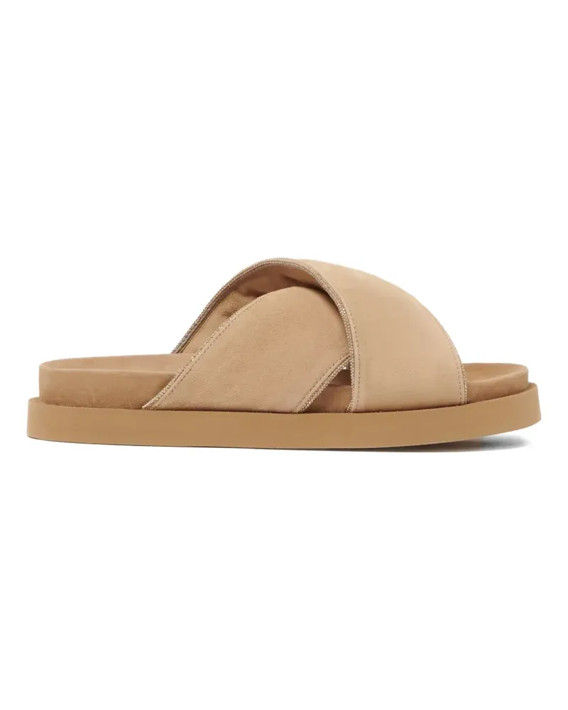 Fabiana Filippi Sandalen mit überkreuzten Riemen - Nude Nude