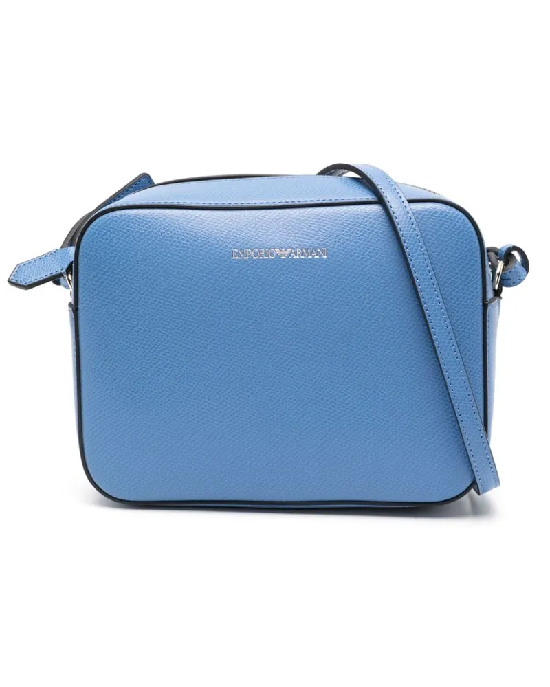 Emporio Armani Umhängetasche mit Logo-Riemen - Blau Blau