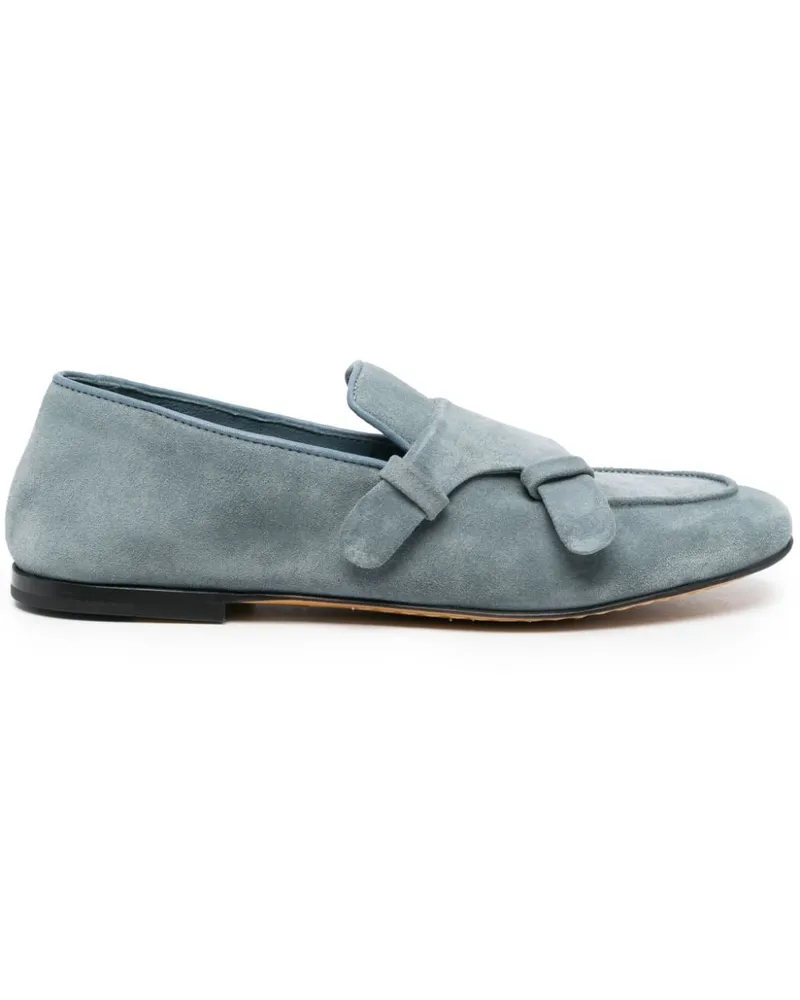 Officine Creative Italia Herbie Loafer aus Wildleder Blau