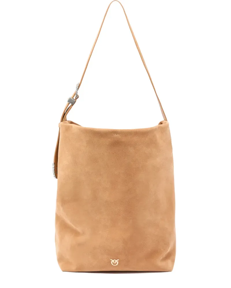 Pinko Schultertasche aus Lammleder - Nude Nude