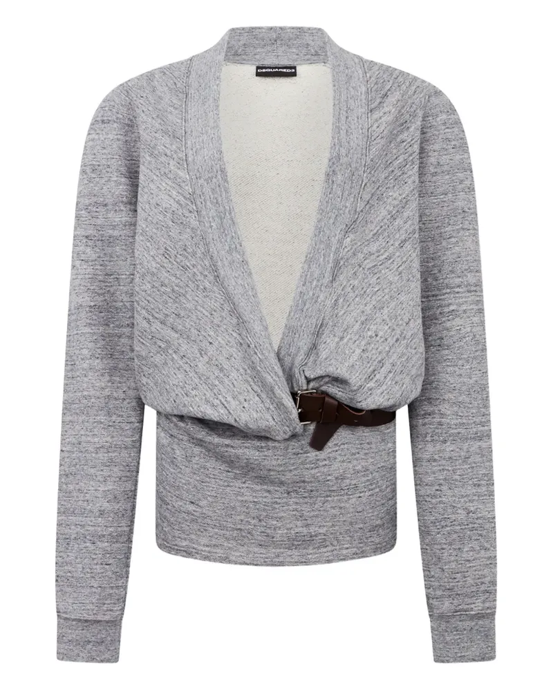 Dsquared2 Jerseyjacke mit tiefem Schnitt - Grau Grau