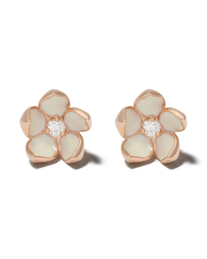 Shaun Leane Cherry Blossom' Ohrringe mit Diamanten - ROSE GOLD VERMEIL Rose
