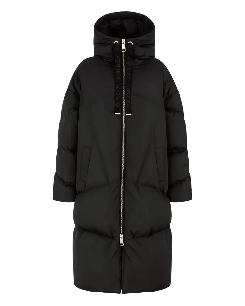 KHRISJOY hooded puffer coat - Schwarz Schwarz