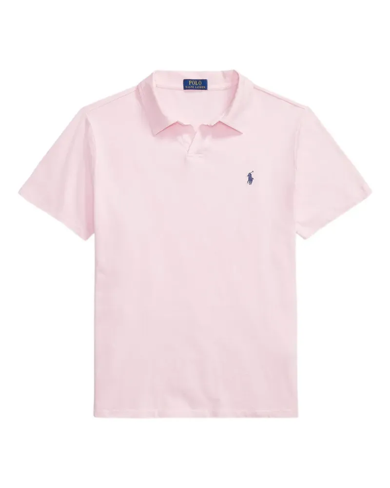 Ralph Lauren T-Shirt mit Logo-Stickerei - Rosa Rosa