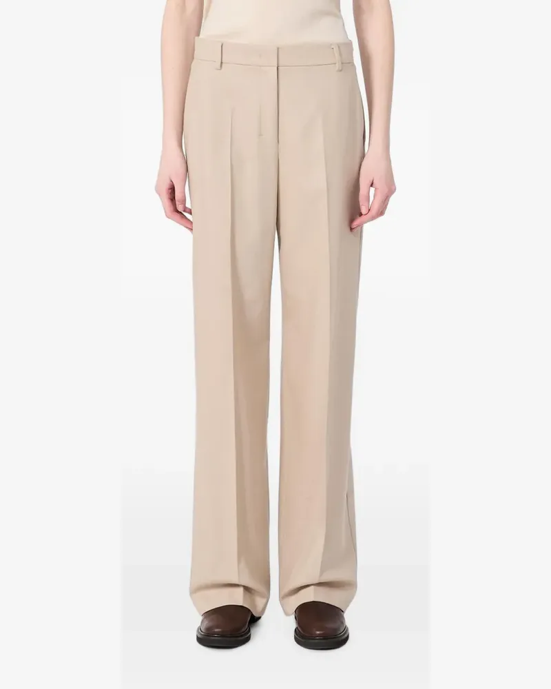 Max Mara pressed-crease trousers - Nude Nude