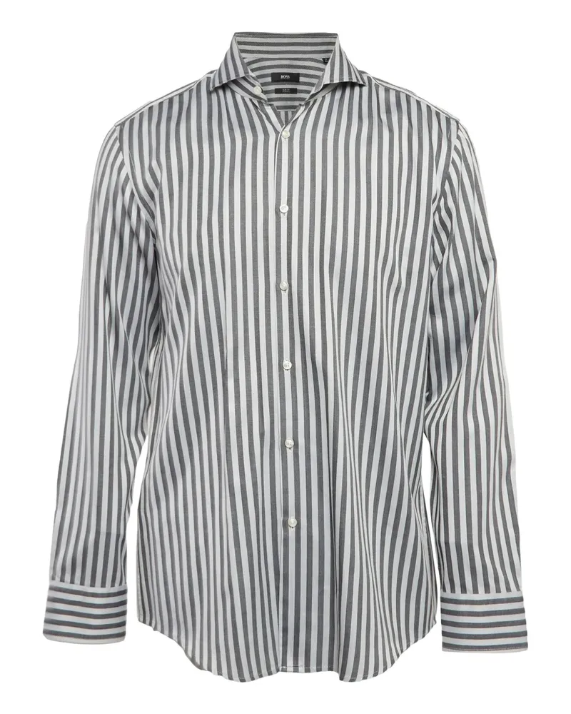 HUGO BOSS Pre-owned gestreiftes Hemd - Grau Grau