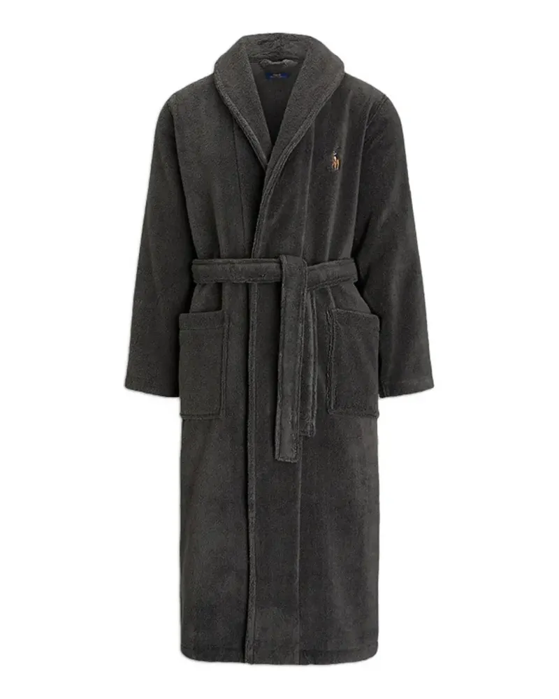 Ralph Lauren Morgenmantel mit Logo-Stickerei - Grau Grau