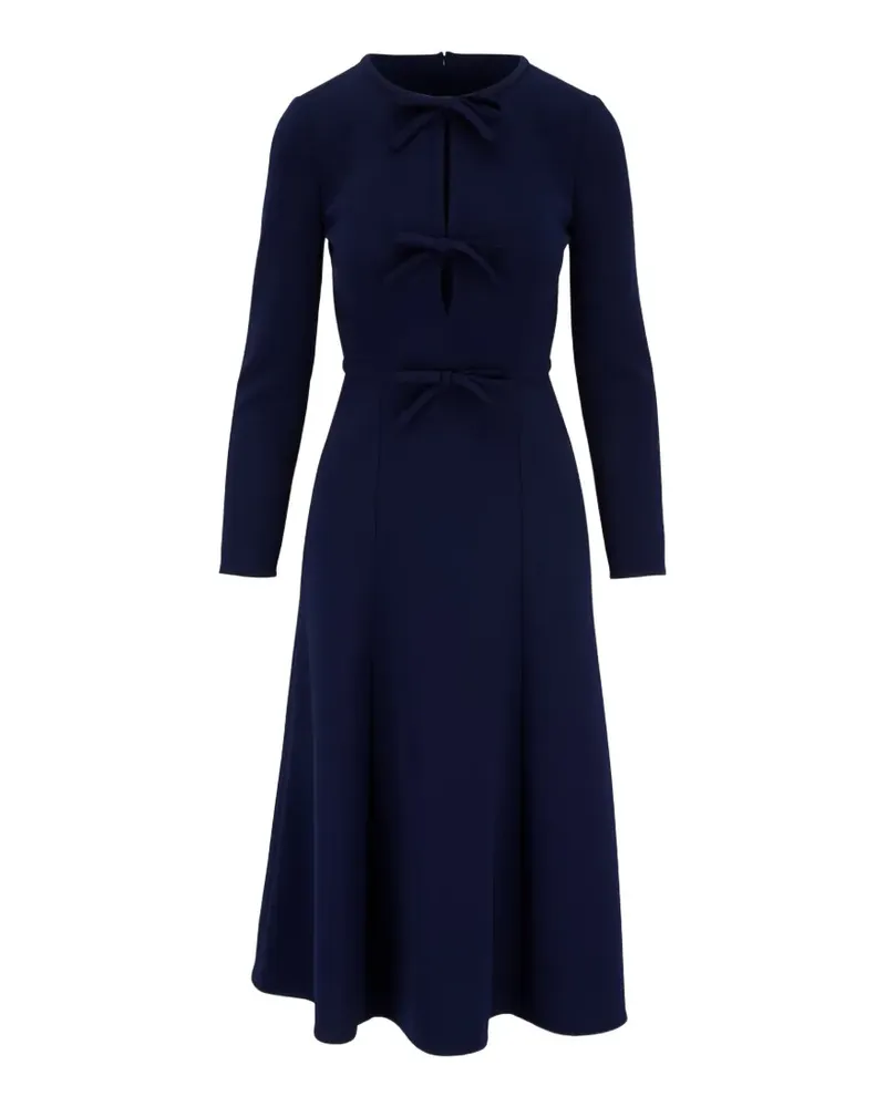 Carolina Herrera New York bow-details midi dress - Blau Blau