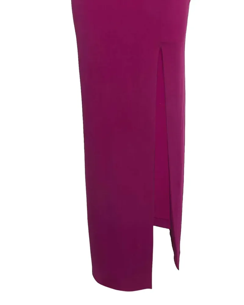 Solace London Pre-owned One-Shoulder-Kleid mit Schlitz - Violett Violett