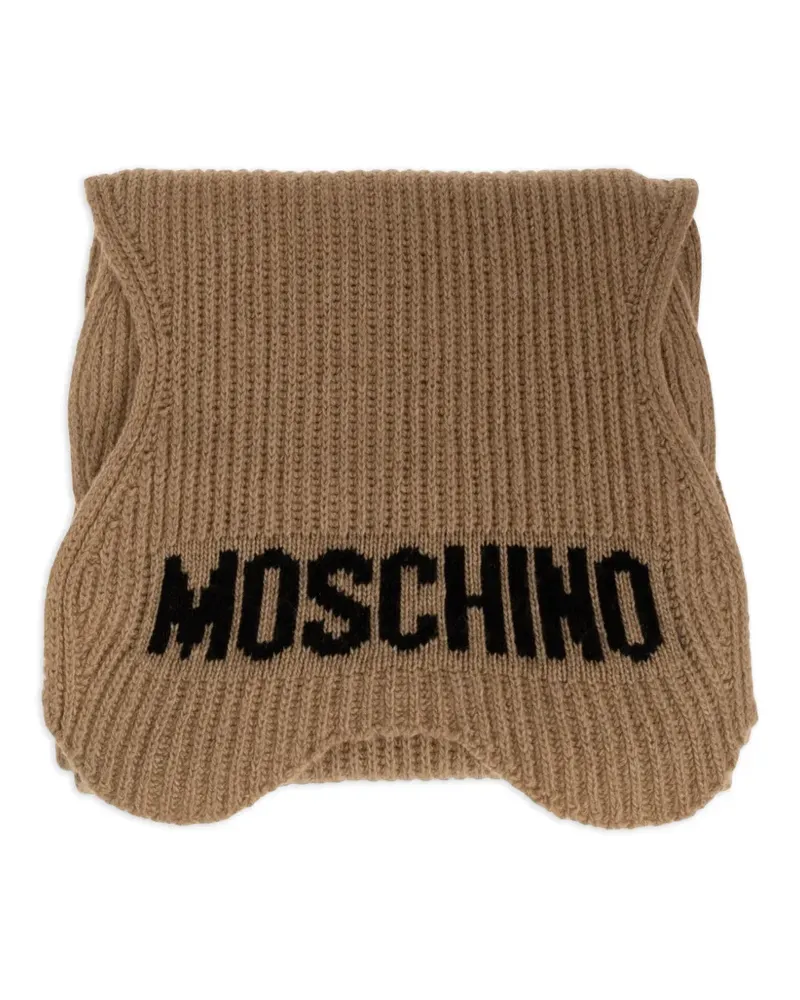 Moschino Schal mit gewellten Kanten - Braun Braun