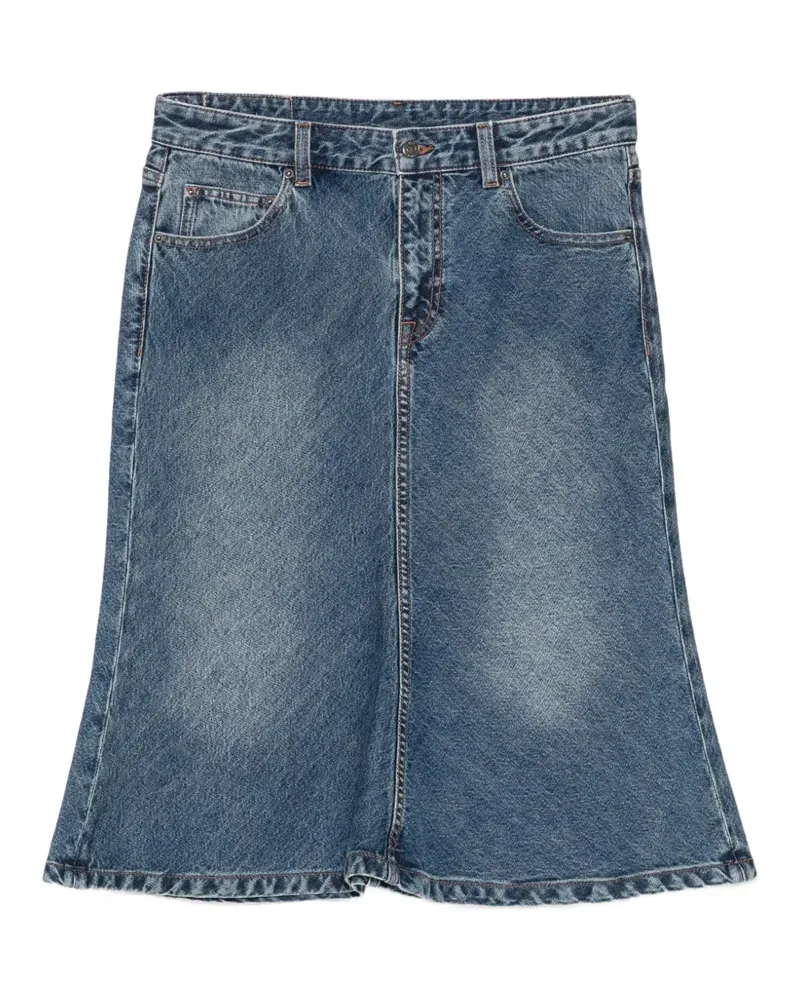 JNBY Jeansrock mit Fischgrätenmuster - Blau Blau