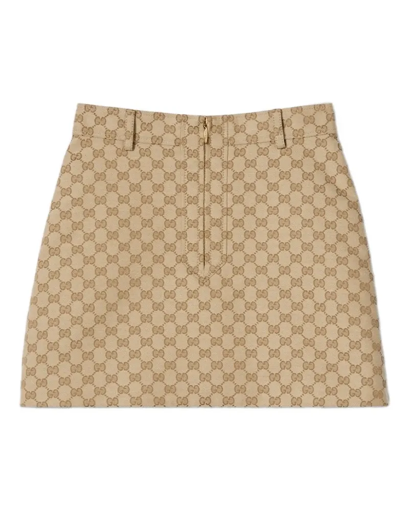 Gucci Minirock mit GG-Monogramm - Nude Nude