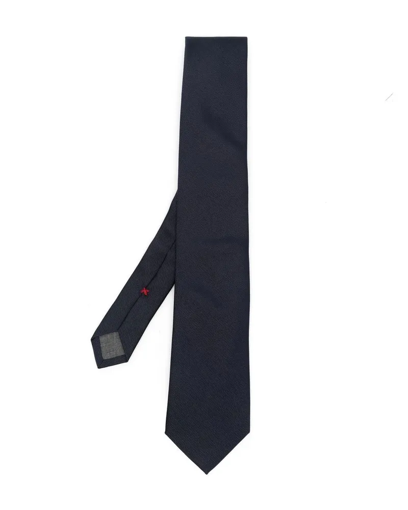 Brunello Cucinelli Krawatte in Satinoptik - Blau Blau