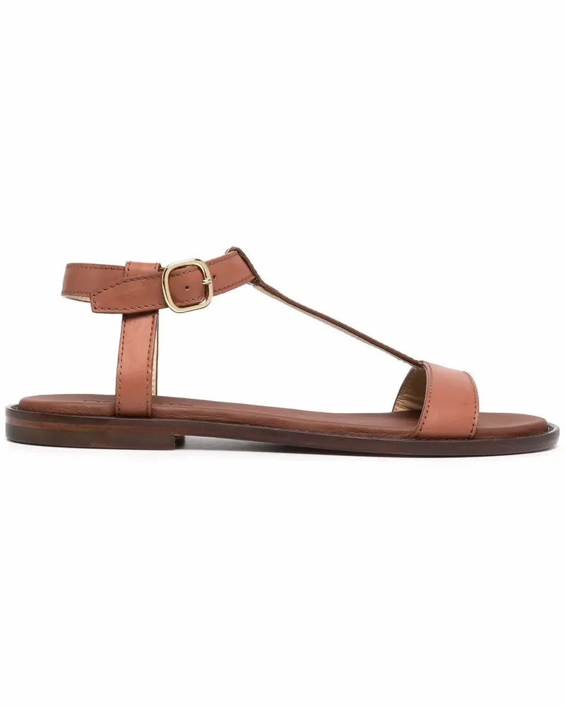 Doucal´s Sandalen mit T-Riemen - Braun Braun