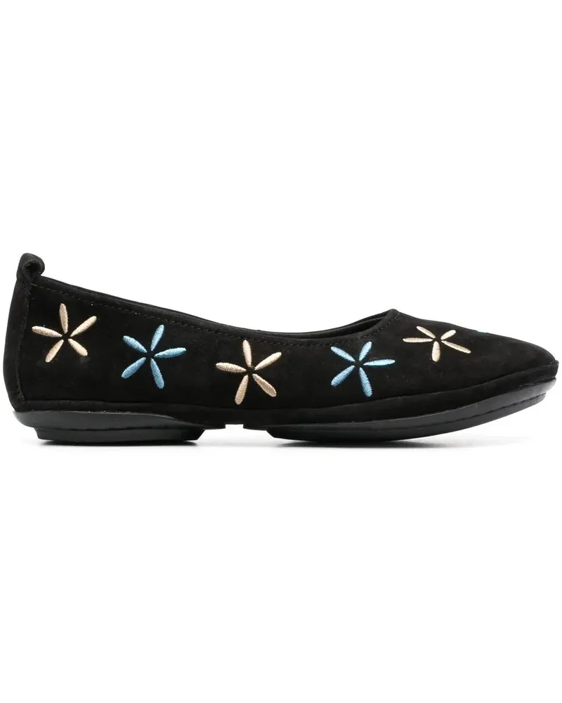 Camper Bestickte Schuhe - Schwarz Schwarz