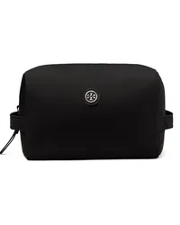 Tory Burch Kosmetiktasche mit Logo-Patch Schwarz