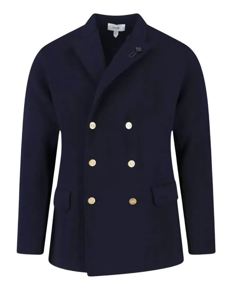 LARDINI double-breasted six-button blazer - Blau Blau
