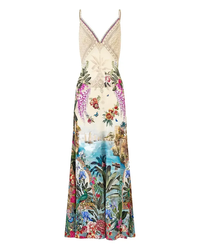 Camilla Kleid mit V-Ausschnitt - Nude Nude