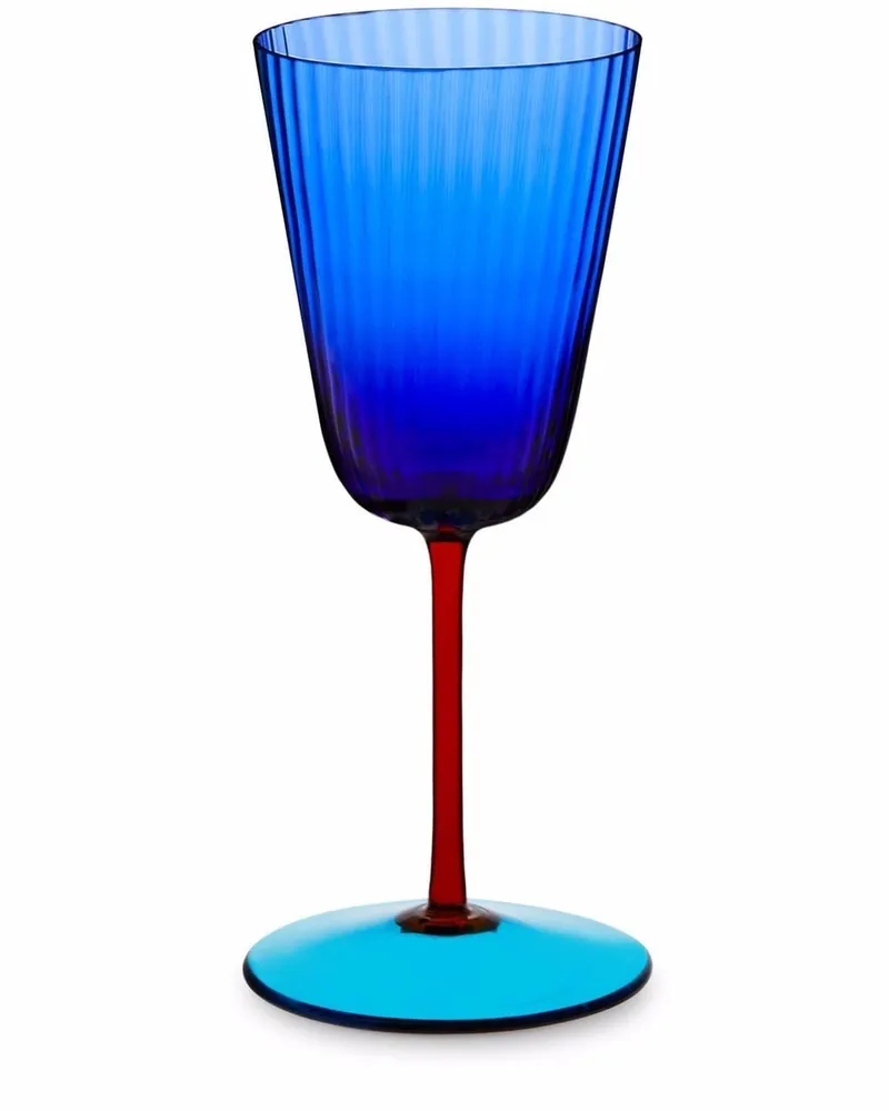 Dolce & Gabbana Weinglas aus Muranoglas - Blau Blau