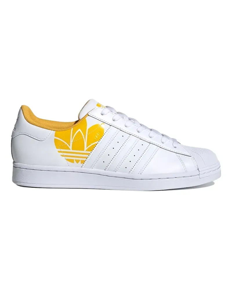 adidas superstar trefoil logo sneakers - Weiß Weiß