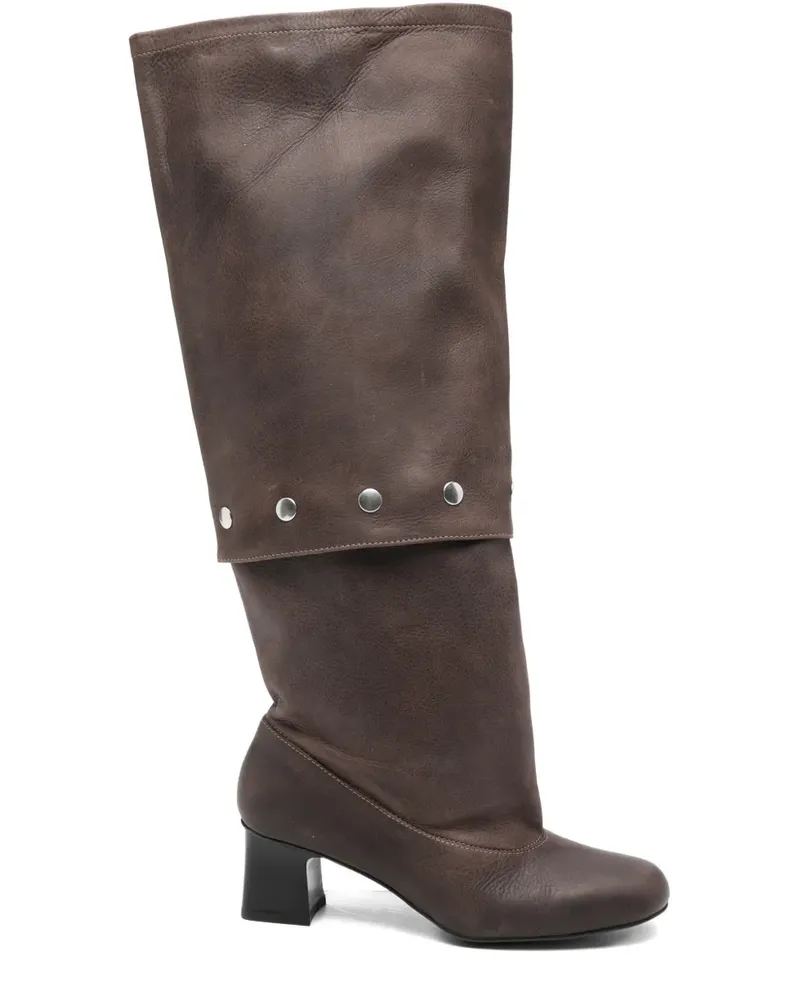 Paloma Wool 50mm Jolie Snaps knee-high boots - Braun Braun