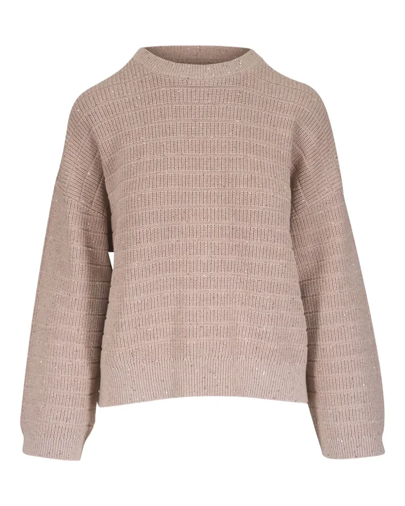 Brunello Cucinelli Pullover mit Pailletten - Braun Braun