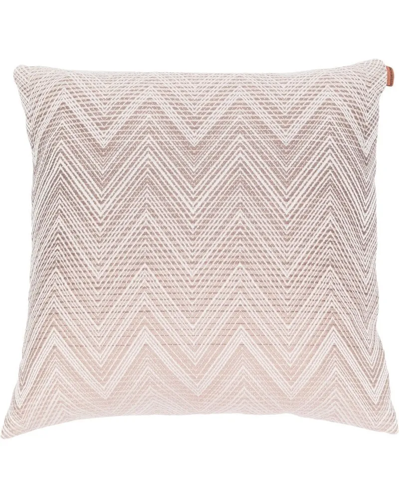 Missoni Home Kissen mit Zickzackmuster Nude