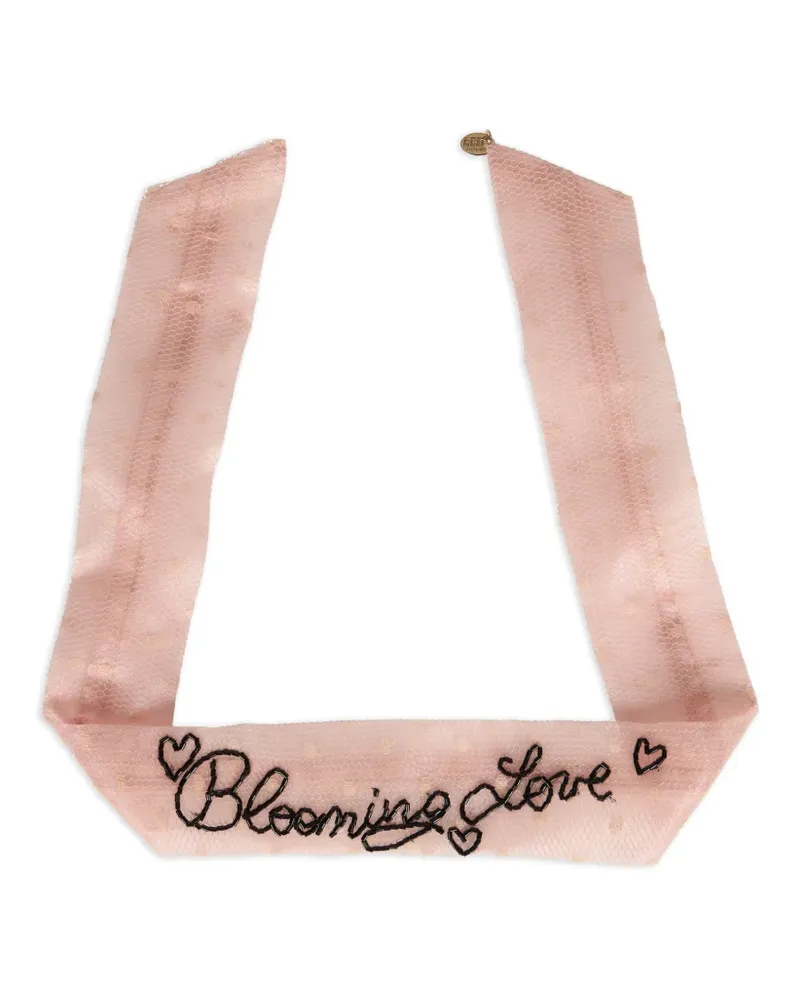 RED Valentino contrasting-bead headband - Rosa Rosa