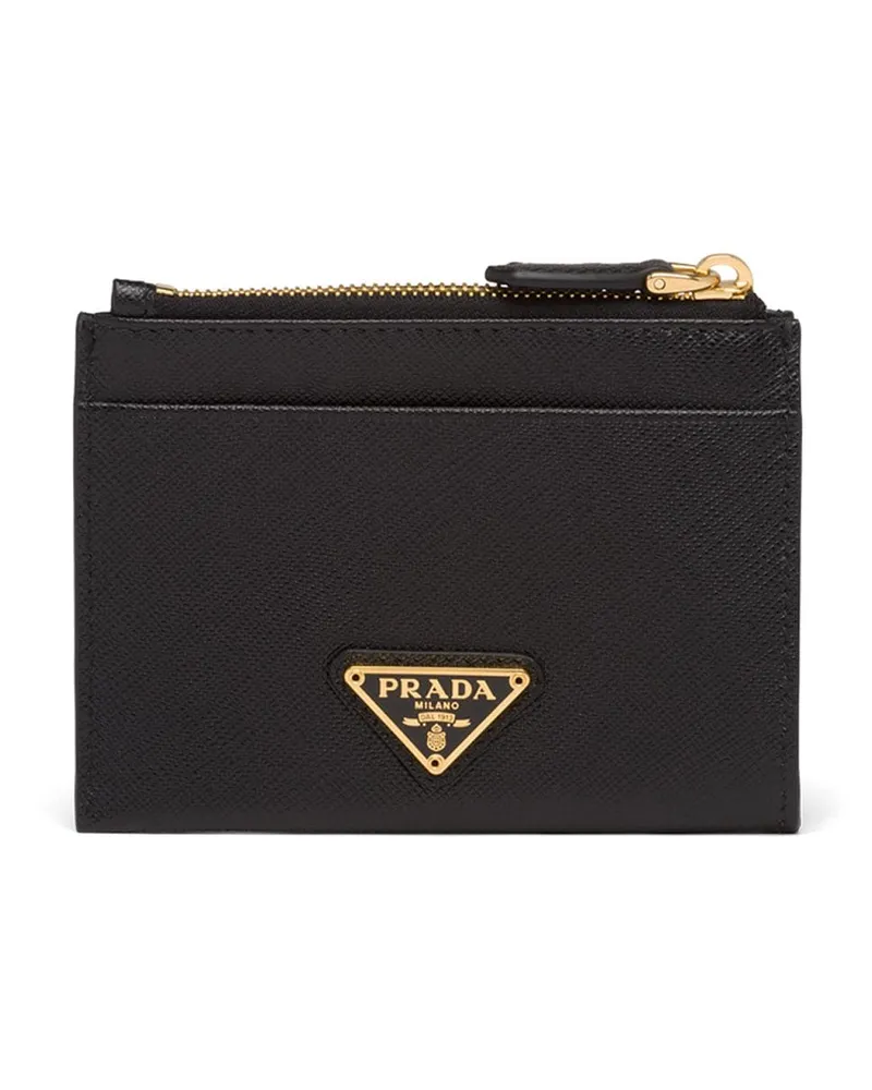 Prada Saffiano-Kartenetui - Schwarz Schwarz
