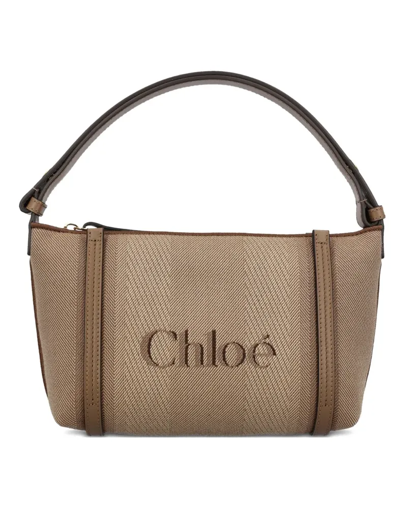 Chloé Carry Tote Bag mit Logo-Print - Nude Nude