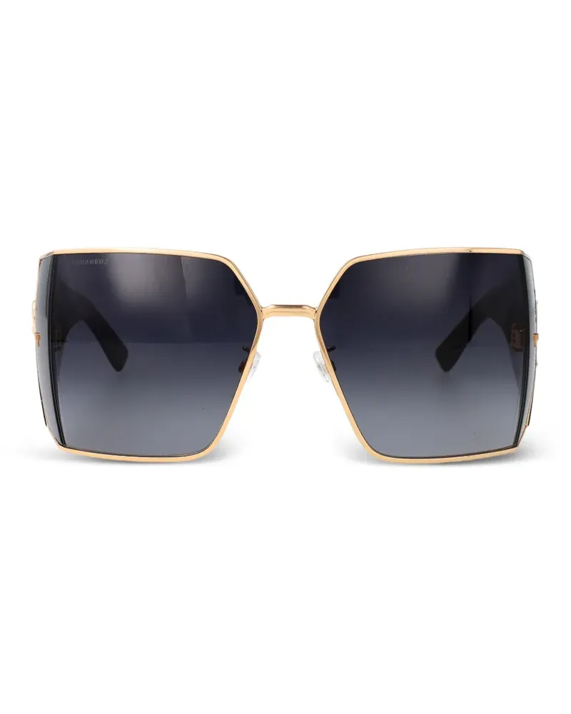 Dsquared2 Sonnenbrille mit geometrischem Gestell - Schwarz Schwarz
