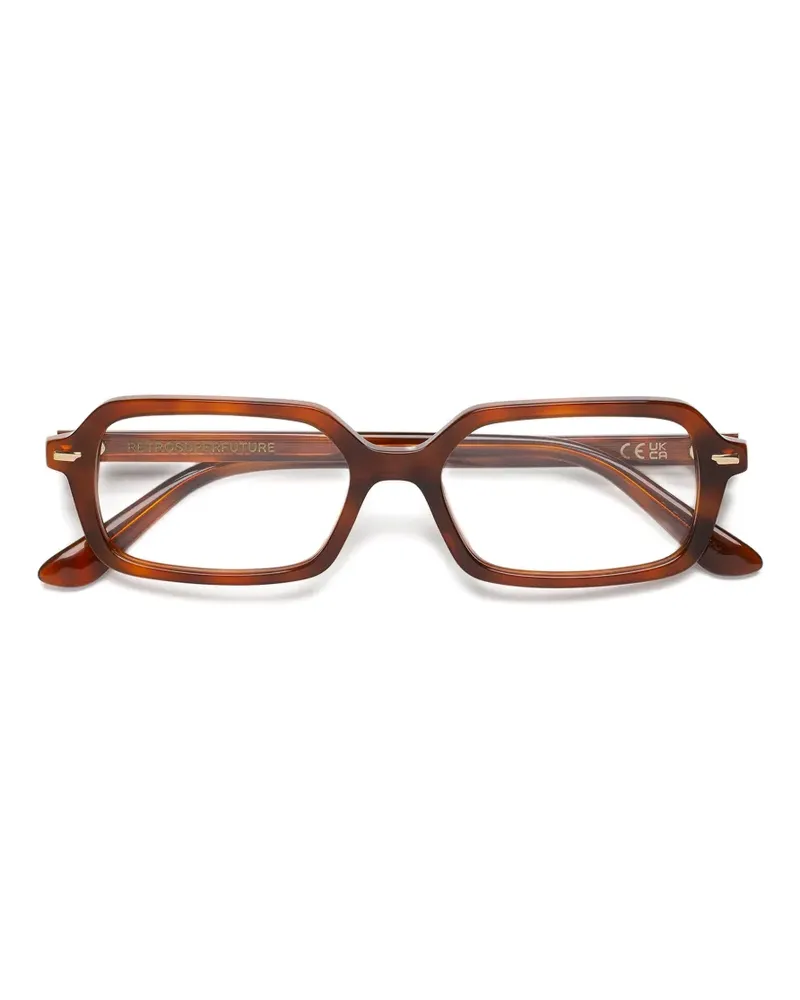 RETROSUPERFUTURE Brille mit eckigem Gestell - Braun Braun