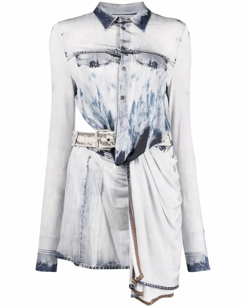 Diesel Asymmetrisches D-Hanne Jeanskleid - Blau Blau