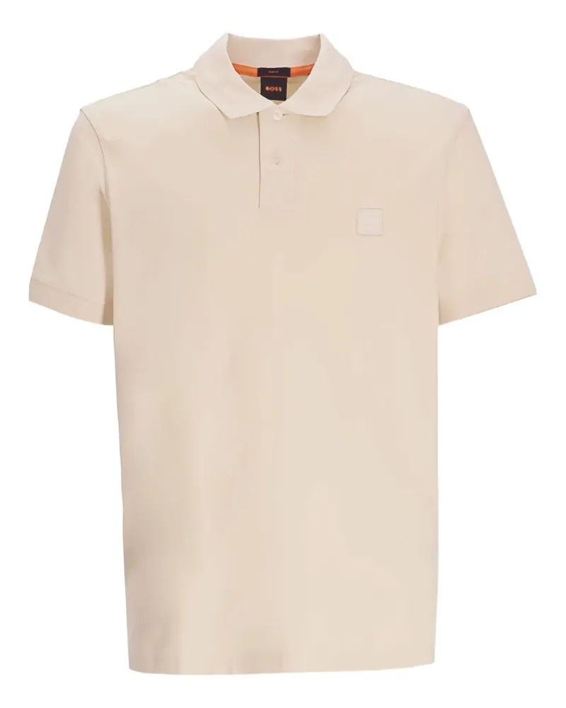 HUGO BOSS Passenger Poloshirt mit Logo-Patch - Gelb Gelb